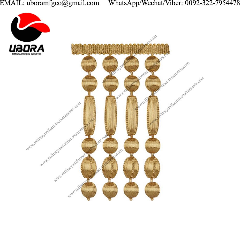 high quality Entrefino gold brother fringes ,tassel , ceremonial,Home, Dress, decoration Bead Metal 